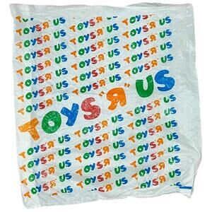 Vintage Toys R Us Plastic Shopping Bag 19x19 Retro 90s Nostalgia